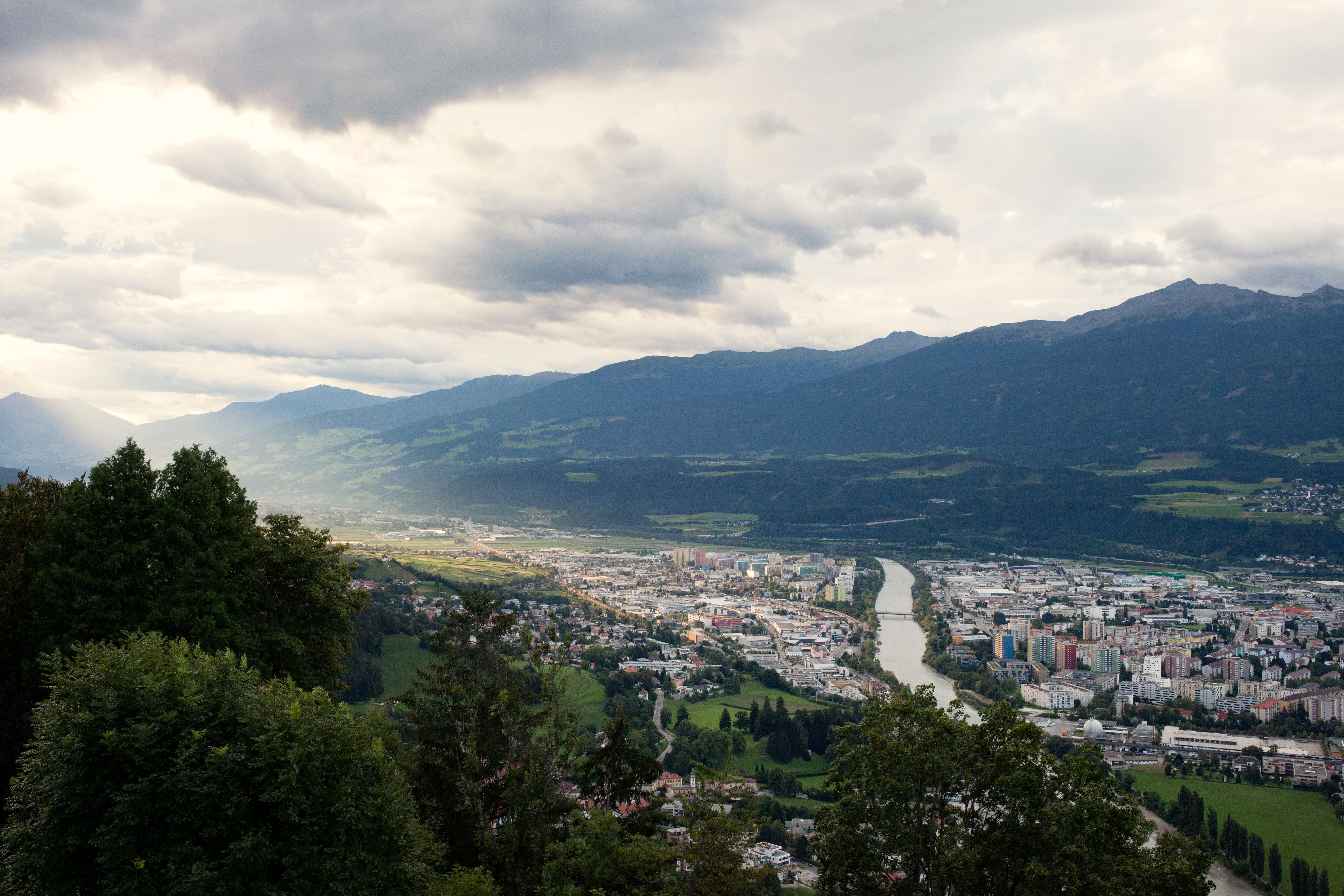 Blick von der Nordkette auf Innsbruck