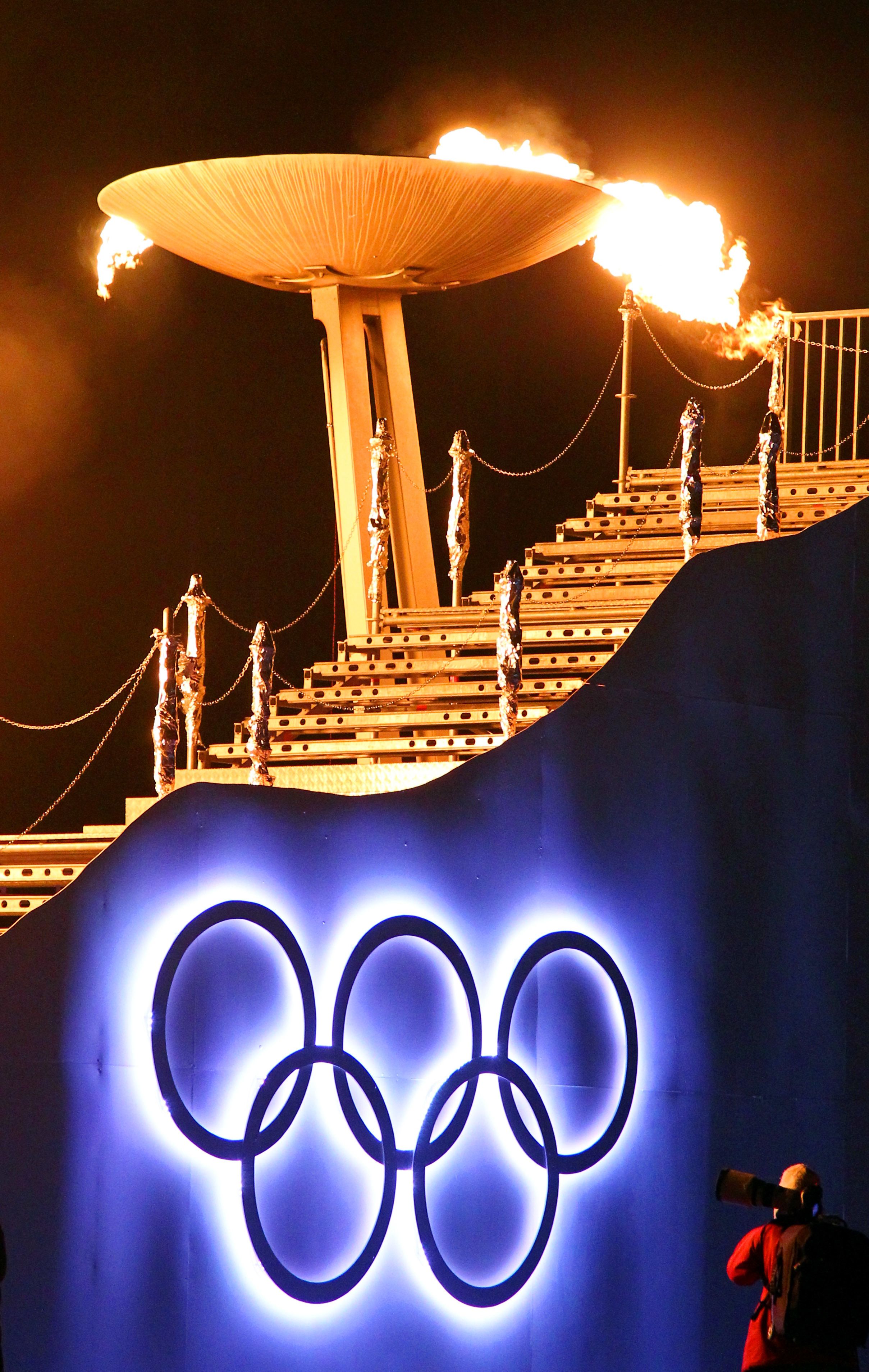 Eröffnungsfeier der olympischen Winterspiele am Bergisel