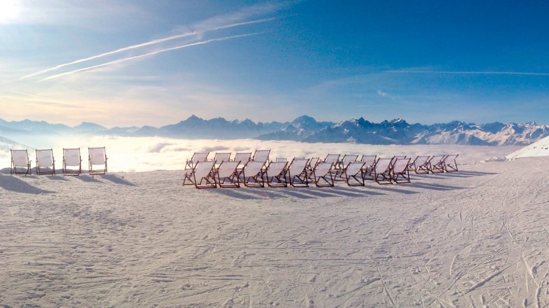 Sonnenliegen auf der Nordkette, © TVB Innsbruck / Christoph Pertold