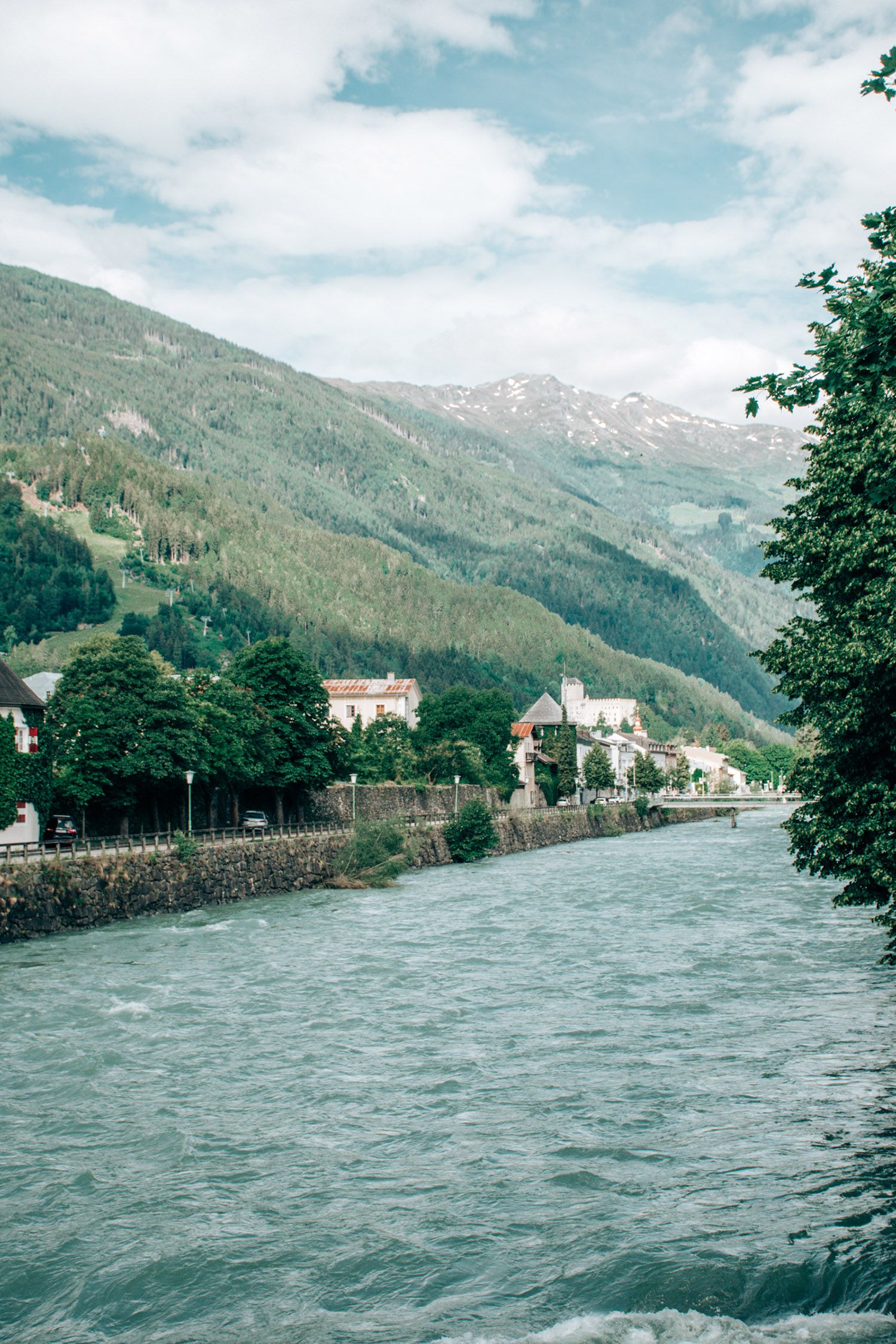 In Lienz vereinigt sich die Isel mit der Drau